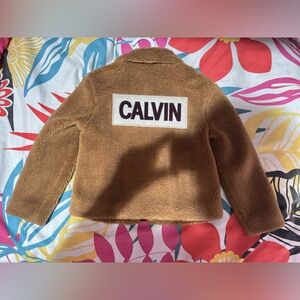 Calvin Brown Fleece Jacket